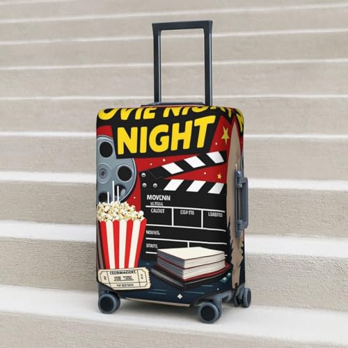 Movie Night Suitcase Cover Fashion Luggage Covers Anti-Scratch Elastic Lightweight Protector For Travel Outdoor Medium3