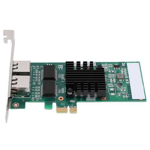 Yoidesu PCI Express Network Card, Dual RJ45 Ports 1Gbps Gigabit Ethernet Adapter with 82575 Chipset for Wins 11 10 8.1 7 Server
