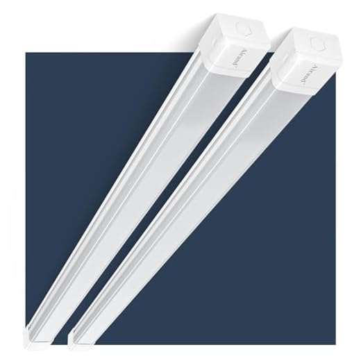 2 Stück Feuchtraumleuchte LED 120CM, Kellerlampe 36W 3600LM, GaragenLampe Kaltweiss 5000K, Röhre Lampe IP66 Wasserfest, Werkstattlampe Deckenleuchte Hell, Feuchtraum Leuchte für garage Werkstatt Kelle