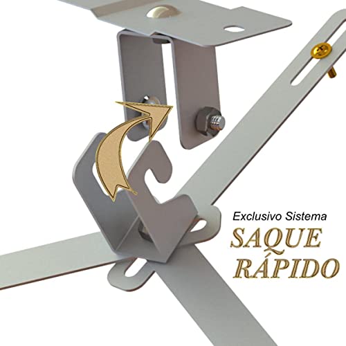 Suporte Projetor Teto Parede Braço Extensor 20 Cm - Prata