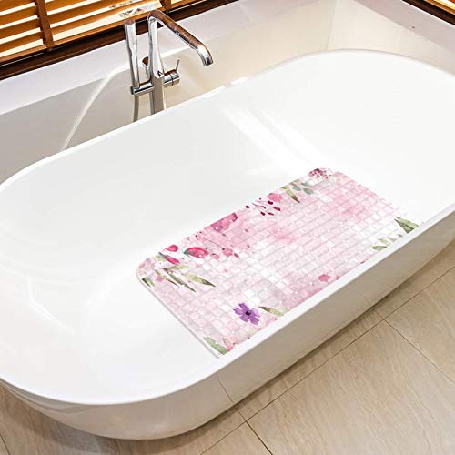 Baignoire et douche bébé Ma 37x68cm antidérapante rose fleur