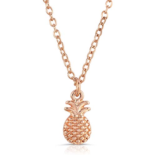 Lucky Feather Pineapple Necklace - Sweetest of The Bunch Pendant on Adjustable 16” – 18” Cable Chain - Great Gifts for Teen Girls2