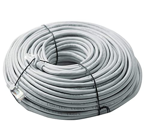 Installercctv 150 Feet Cat 5E Ethernet Patch Cable, Rj45 Computer Network Cord, Category 5E Patch Cord Lan Cable Utp 24Awg 100% Copper Wire #TOP5