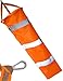 Produktbild HomeTools.eu® Wetterfester Wind-Sack, Wind-Fahne, Karabiner-Befestigung, 80cm Ø 23cm, orange