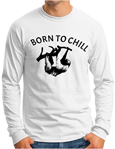 T-shirt manches longues Born to Chill pour vos moments de détente à la maison