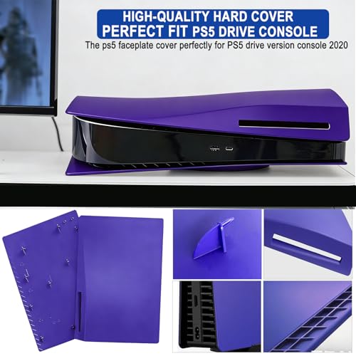Accessoires pour console PS5 coque violette de rechange anti-poussière arVin - 3