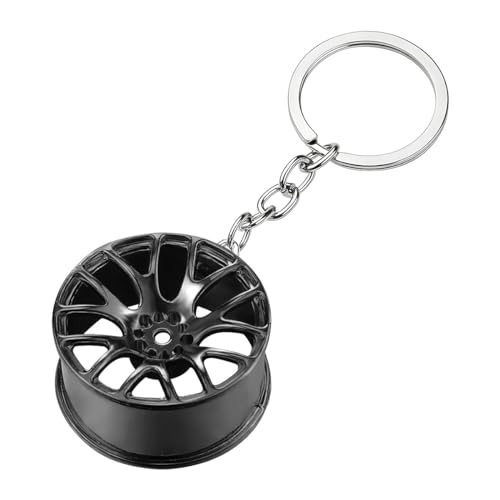 JNNJ Porte-Clés Créatif En Métal Pour Accessoires Automobiles, Mini Roue De Voiture Créative...
