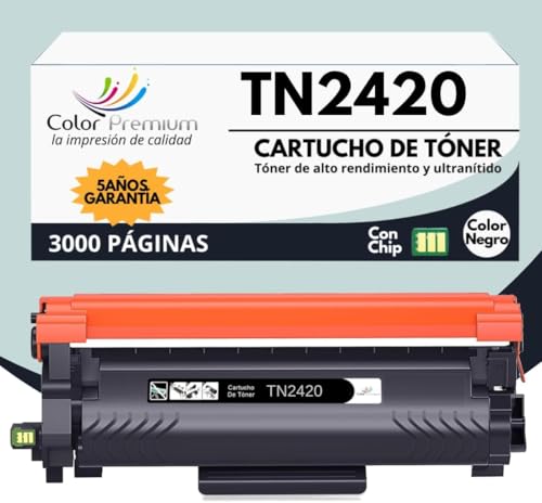 Toner TN2420 Compatible reemplaza a Brother TN-2420 (con Chip) Color Premium