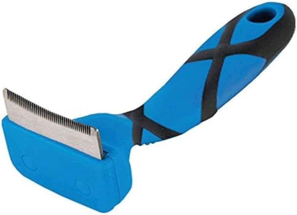 GROOM PROFESSIONAL Shed Stopper for Loose Hair Removal Grooming Brush, Excellence in Animal Grooming, Perfect Tool for Deshedding, A Must Needed Tool for Every Groomer, Curved Medium