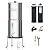 Purewell 2.25G Gravity Water Filter System with Water Level Window, 3-Stage 0.01?m Ultra-Filtration Stainless Steel Countertop System with 2 Filters and Stand, Reduce 99% Chlorine, PW-KS