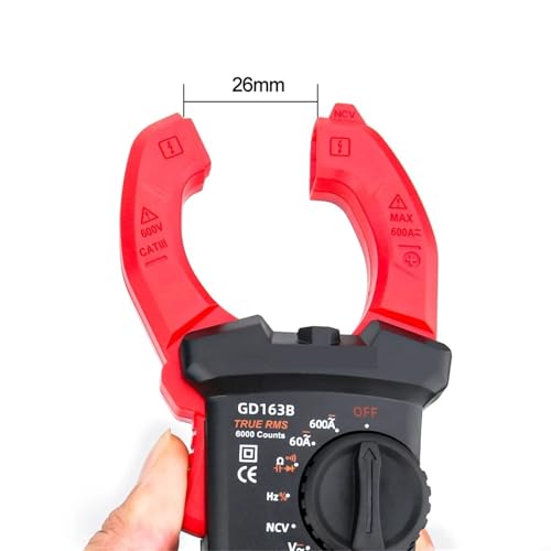 Multímetro Mini Pinza Digital Multímetro Rango Automático Medidor de Voltaje AC/DC True RMS Amperímetro Car Hz Capacitancia NCV Ohm Tester GD163A miniatura 4