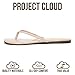 Project Cloud Flip Flops for Women Footwear- Lightweight and Memory Foam Insole Sandals for Women 2026 - Durable Non-Slip Beach Essentials Flats for Women Sandals (Foundations, NUDEPA, 7.5)