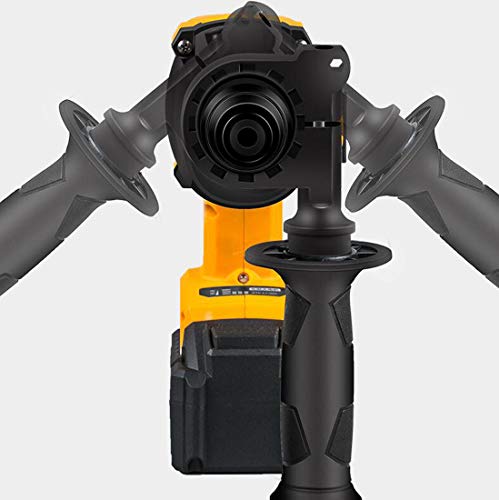 KUANDARYJ 360-Grad-Drehgriff Akku Schlagbohrschrauber LED-Licht, Akkuschrauber Batterieanzeige LED leuchtet, Black – Bild 5