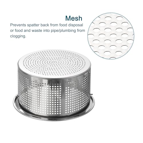 Colador para fregadero de cocina de acero inoxidable 430 miniatura 3