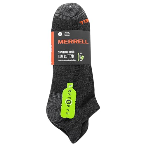 Image of Merrell Unisex Adult Cushioned Low Cut Tab Socks (3-Pair)