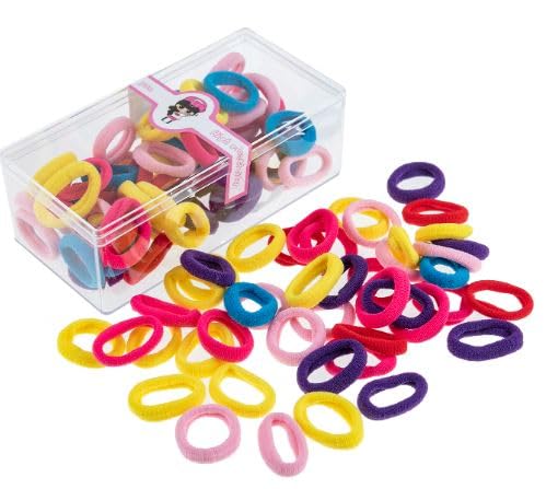 Miniatura 3 de Gomas elásticas para el cabello que no Provoca daños, paquete de 100 unidades multicolor