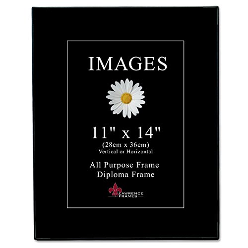 Lawrence Frames 350011 Images Collection Picture Frame, 11" x 14", Black