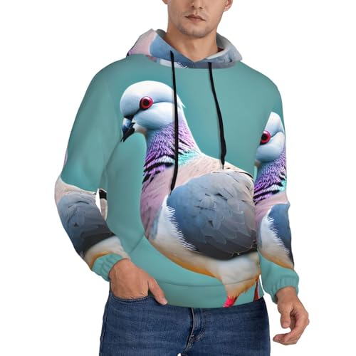 Sweat à capuche noir homme pigeon vêtement superposition toutes saisons