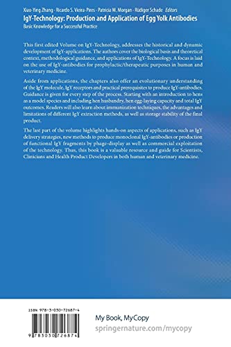IgY-Technology: Production and Application of Egg Yolk Antibodies : Basic Knowledge for a Successful