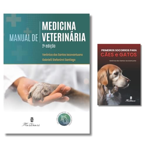 Medicina Veterinária Completo + Primeiros Socorros Para Cães E Gatos Combo 2 Livros
