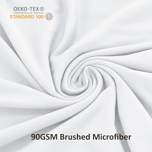 Drap-housse blanc en microfibre brossée supérieure super king size - 6