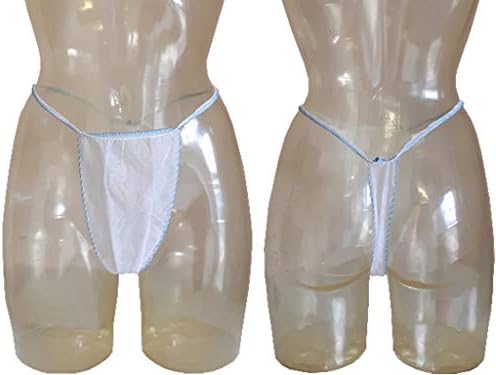JET TONG Women'S Disposable Thong White X 100