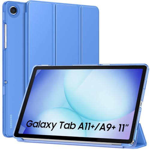 Image of MoKo for Samsung Galaxy Tab A11 Plus / A11+ Case 11 Inch 2026, Galaxy Tab A9 Plus / A9+ Case 11 Inch 2024, Slim Stand Hard PC Translucent Back Shell Smart Cover, Auto Wake /Sleep, Periwinkle