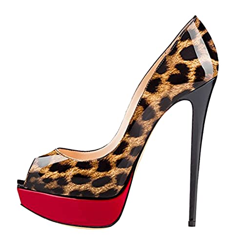 16CM/6.30IN Women's Elegant Temperament Wedding Party Pumps Stiletto Sexy High Heels Slip On Stiletto Court Shoes Ladies Sexy Pole Dancer Stripper Party