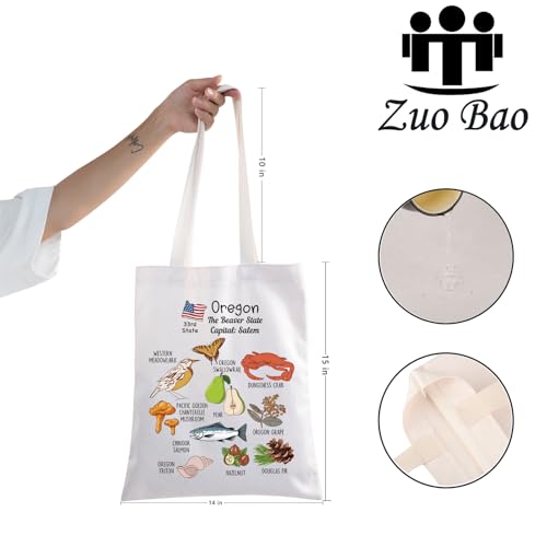 Zuo Bao Salem Travel Tote Bag Oregon Gift The Beaver State Nature Shopping Bag Oregon Lover Gift Salem Souvenir2