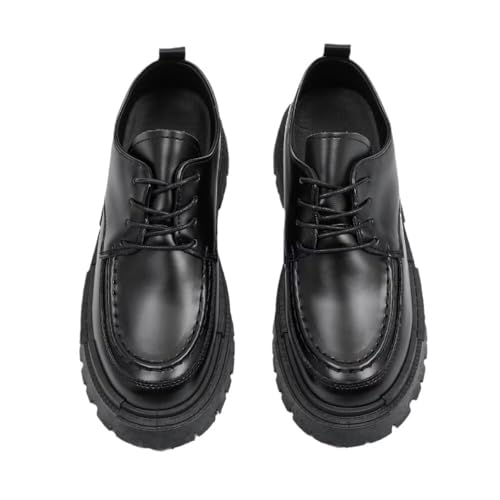 Oxford Shoes for Men,Platform Oxfords Footwear Low Heel Lace-Up Sneakers Chunky Classic Oxford,Business Work Office Dress Shoe