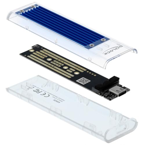 Cofre externo Delock para M.2 NVMe PCIe SSD con USB Tipo C miniatura 3