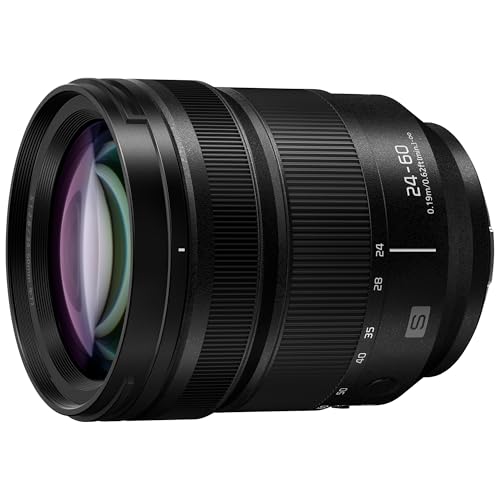 Image of Panasonic LUMIX S Series 24-60mm F2.8 L-Mount Lens; Landscapes, Portraits, and Video, Precision Focus Control Ring - S-E2460, Wide Angle Lens, Black
