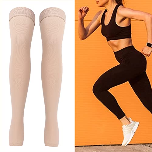 Chaussettes de compression élastiques hautes à bout ouvert XXL