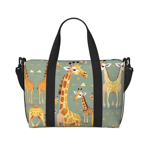 Sac de voyage à motif girafes pour vos séances de gym et week-ends