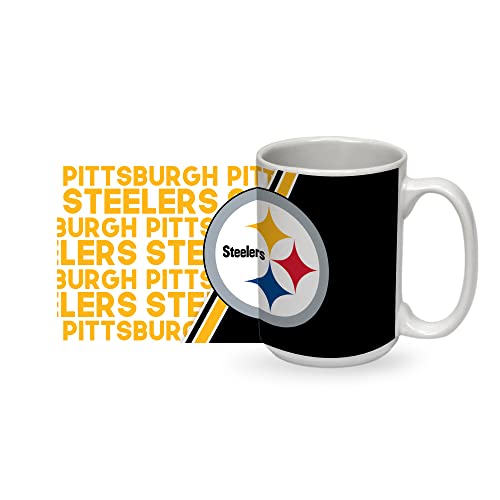 Image of Rico Industries NFL Football 15 oz White Ceramic Mug