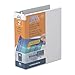 QuickFit 8.5 x 5.5 Inch Heavy Duty Junior View Binder, 2 Inch, Round Ring, White (85130)