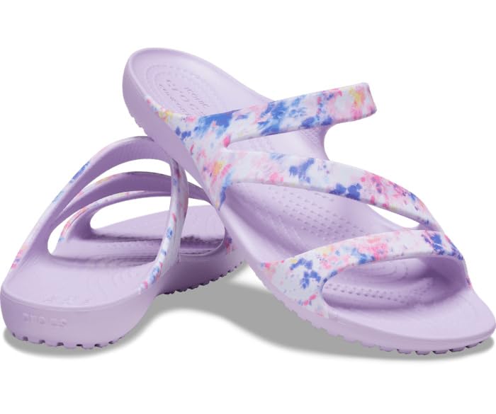 Image of Crocs Women Kadee II Tie Dye Graphic Sandal