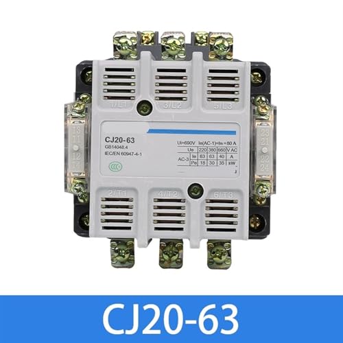 Contacteur triphasé CJ20-100A 380V pour commande de puissance alternative