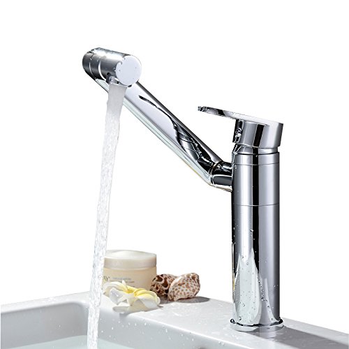 Robinet de salle de bain en cuivre FBSHAD mitigeur rotatif de luxe