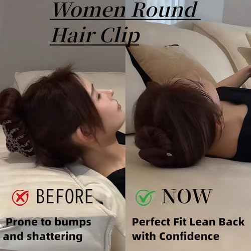 3 Pinzas Wawou Redondas de Tela para Cabello miniatura 6