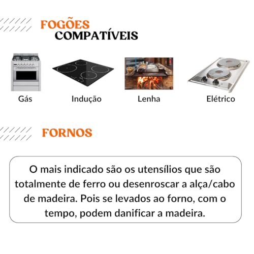 Chaleira De Ferro Fundido Com Alça e Tampa 1,9 Litros