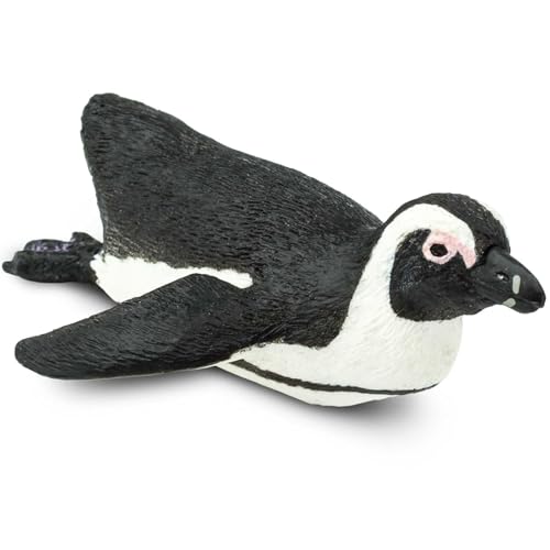 Safari Ltd. South African Penguin Figurine - Hand-Painted, Lifelike 3.16" Model Figure - Educational Toy for Boys, Girls & Kids Ages 3+