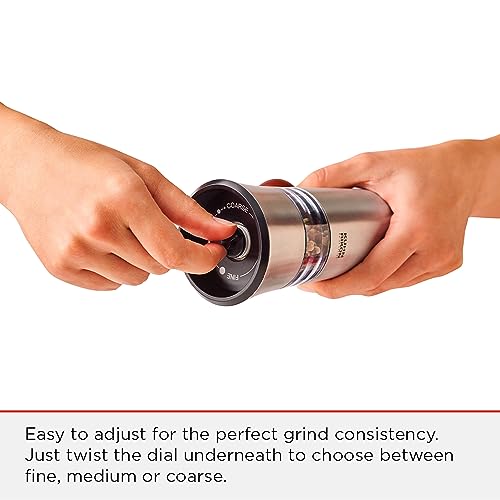 Kuhn Rikon Epicurean Ratchet Grinder for Salt, Pepper, Spices. Stainless Steel Spice Grinder (Coarse – Fine). Black Pepper Grinder Mill. Salt Grinder – 3 Year Kuhn Rikon Kitchen Accessories Guarantee - Image 4