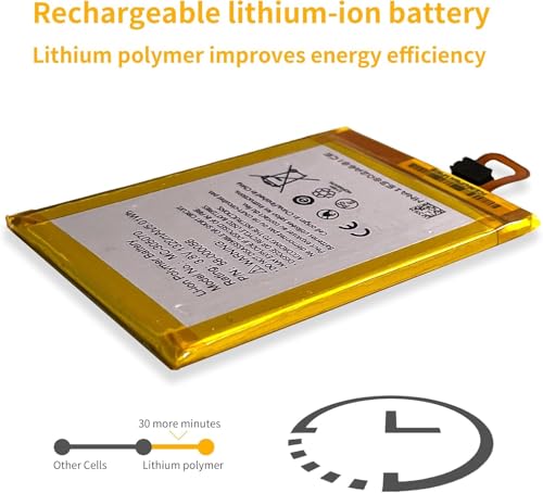 Batterie compatible E-Book 1320 mAh offrant une autonomie prolongée de 5,01 Wh - 7