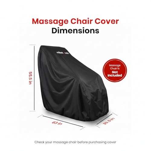 Image of RoboTouch Premium Full-Body Massage Chair Cover - Universal Dustproof & Scratch-Proof Protector for Massage Chairs | Water-Resistant Polyester Fabric | Pet Friendly & Easy Fit