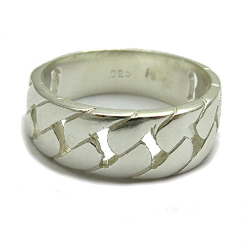 Bague en argent massif 925 bande R000267 idée cadeau anniversaire pour célébrer un moment