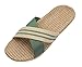 Hwayslon Fashion Unisex Linen Summer Beach Shoes Skidproof Indoor Slippers (7-8, Green)