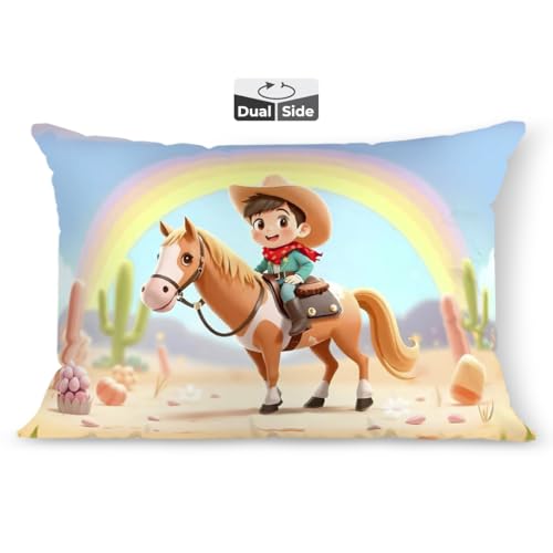 Image of Brizberry Kids Pillow Cushion with Super Soft Fabric | Animal & Cartoon Prints | 12x18 inches (Design 20)