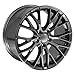 OE Wheels CV22B 19 Inch Rim Fits Corvette C7 Z06 Style 5x120.65 19x10 Gloss Gunmetal - Hollander 5734 (1)