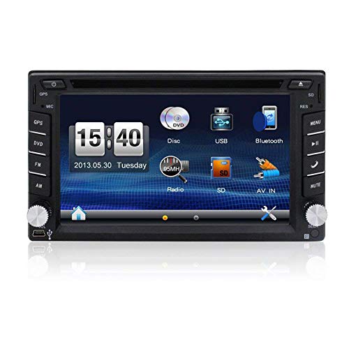 Generic Free Reviewer Camera in-Dash Double Din 6.2 inch Touchscreen Car DVD Player